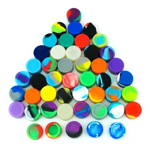 5 pcs 3ML 5ML 7ML silicone wax container Pill Storage box Oil container smoking tobacco container 1