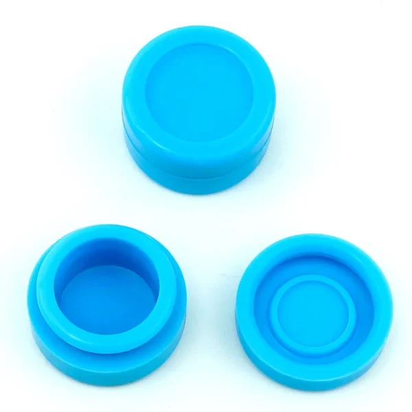 5 pcs 3ML 5ML 7ML silicone wax container Pill Storage box Oil container smoking tobacco container 2