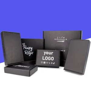 10 black airplane boxes 3-layer corrugated packaging clothing e-commerce transportation storage packaging express cartons 1