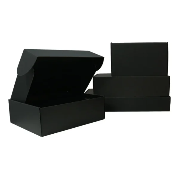 10 black airplane boxes 3-layer corrugated packaging clothing e-commerce transportation storage packaging express cartons 6