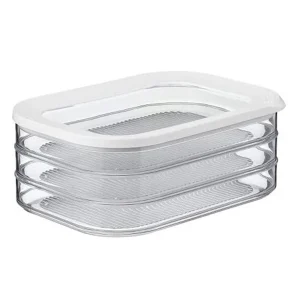 Refrigerated Crisper With Lid Food-grade Frozen Plastic Crisper Transparent Storage Box For Kitchen Refrigerator Fresh Bowl 1