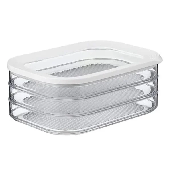 Refrigerated Crisper With Lid Food-grade Frozen Plastic Crisper Transparent Storage Box For Kitchen Refrigerator Fresh Bowl 1