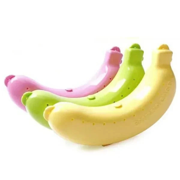 2025 Plastic Banana Protector Container Box Lunch Fruit Storage Boxes For Outdoor Travel Holder Case Food Cute Banana Case 2