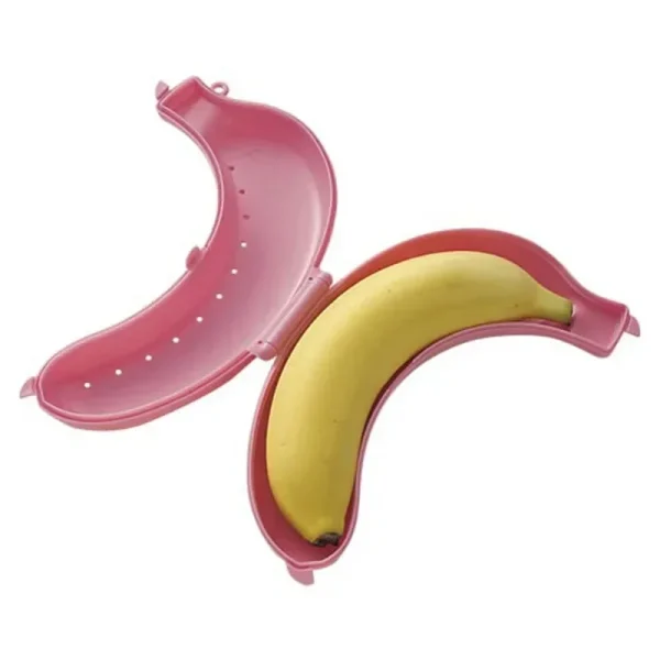 2025 Plastic Banana Protector Container Box Lunch Fruit Storage Boxes For Outdoor Travel Holder Case Food Cute Banana Case 3