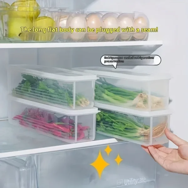 Refrigerator fresh-keeping storage box, fresh-keeping artifact,Small Food Preservation Boxes,Transparent Sealed Storage Box 4