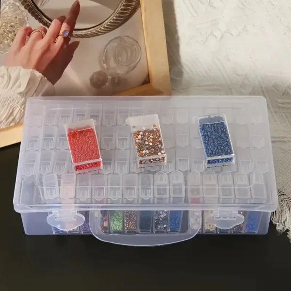 32/40/42/48/56/64pcs zuasnhihua storage box diamond painting beads pendant jewelry accessories storage box set container art sup 2