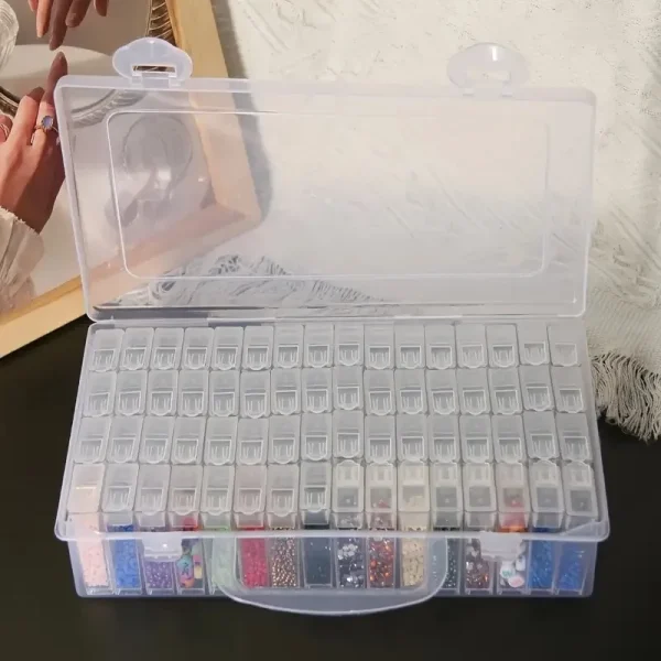 32/40/42/48/56/64pcs zuasnhihua storage box diamond painting beads pendant jewelry accessories storage box set container art sup 3