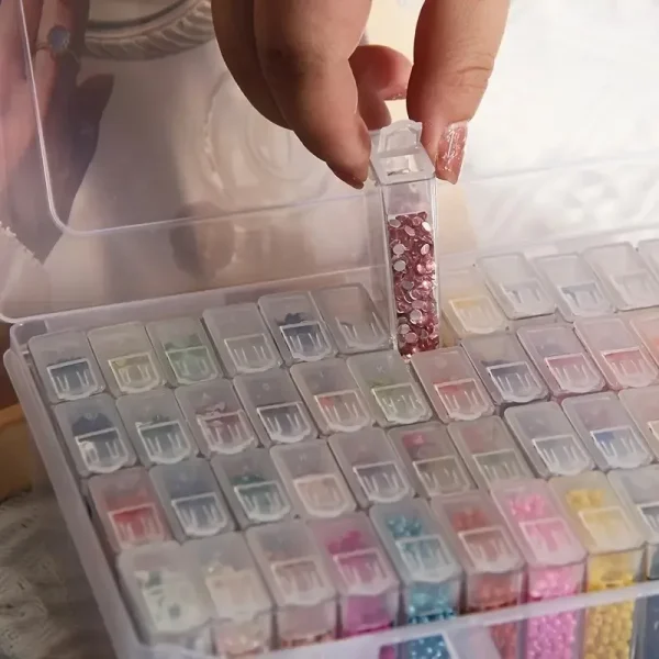 32/40/42/48/56/64pcs zuasnhihua storage box diamond painting beads pendant jewelry accessories storage box set container art sup 4