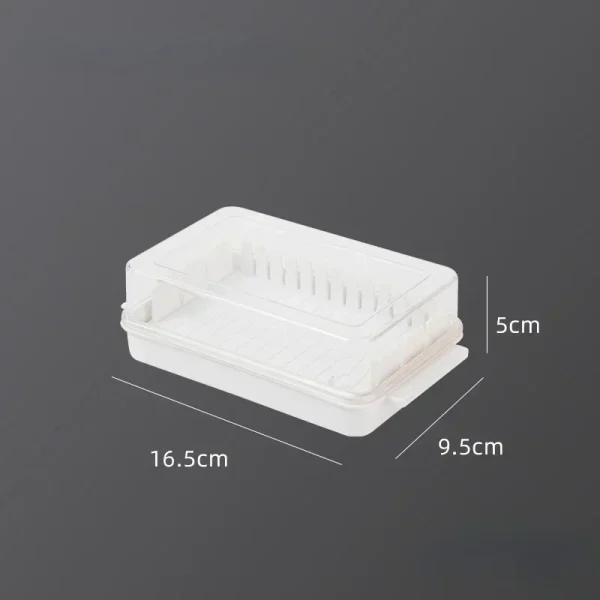 Covered Butter Cutting Storage Box Refrigerator Cheese Cheese Baking Storage Storage Fresh Baking Butter Knife Cutter Convenient 3