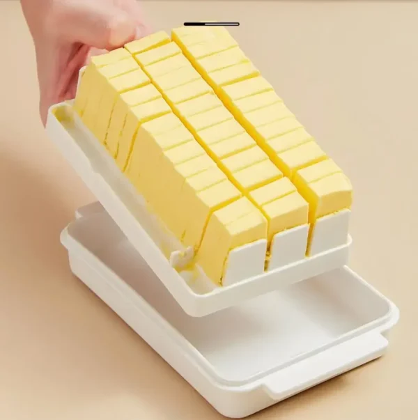 Covered Butter Cutting Storage Box Refrigerator Cheese Cheese Baking Storage Storage Fresh Baking Butter Knife Cutter Convenient 5