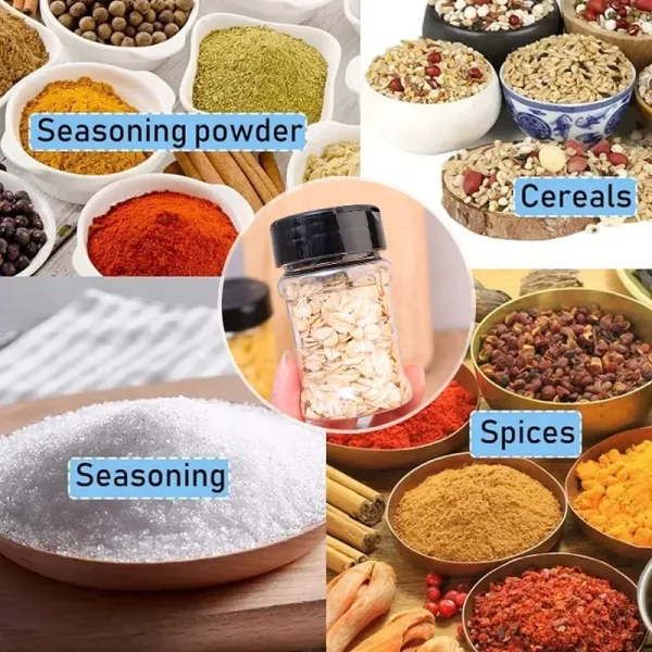 Ultensilio for Kitchen Condiment Seasoning Container Spice Bottles Seasoning Condiments Door Storage Jars Spices Plastic Set Box 4
