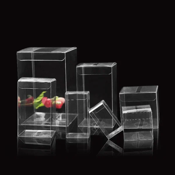 Square Clear Pvc Boxes Chocolate Toys/Jewelry/Candy Wedding Gift Boxes Transparent Birthday Gift Packing Box  Wholesale 1
