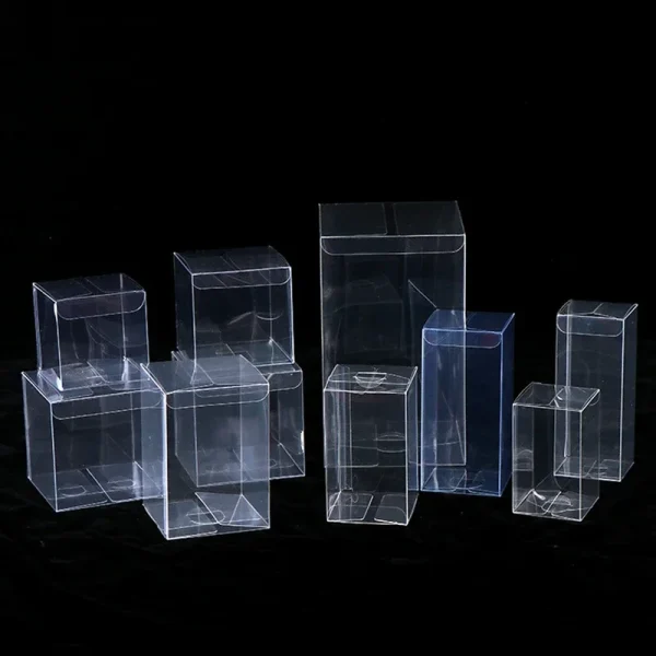 Square Clear Pvc Boxes Chocolate Toys/Jewelry/Candy Wedding Gift Boxes Transparent Birthday Gift Packing Box  Wholesale 2