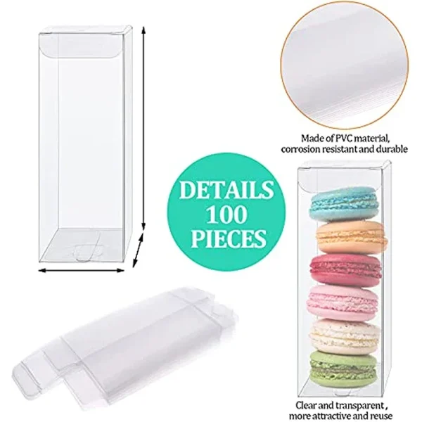 Square Clear Pvc Boxes Chocolate Toys/Jewelry/Candy Wedding Gift Boxes Transparent Birthday Gift Packing Box  Wholesale 5