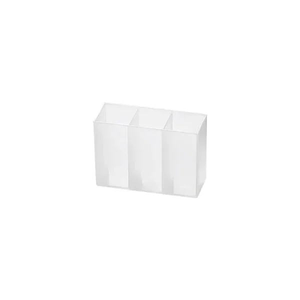 Wall Mounted 3Grids Organizer Mirror Cabinet Self-adhesive Small Objects Storage Box Eyebrow Pencil Lipstick Lip Glaze Organizer 6