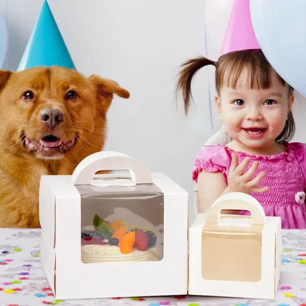 1/3/6pcs High-Capacity Cake Packing Boxes Multi Size Candy Cookies Box Birthday Wedding Valentine Chocolate Cake Gift Packing 5