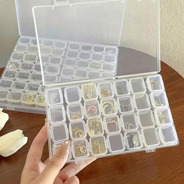 1pc 28 grids clear plastic storage box storage container case for jewelry diamond embroidery art craft Accessory organizer case 1