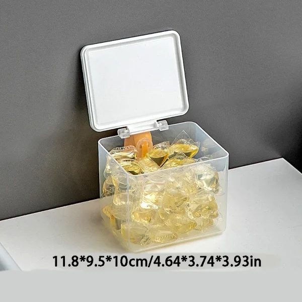 1pc Laundry Pods Container Large Capacity Laundry Detergent Storage Box Laundry Powder Scent Beads Organizer Moisture-proof 3