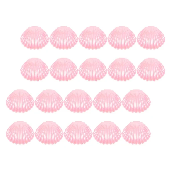 20 Pcs Candy Box Gift Packages Boxes Party Favor Containers Shell Tabletop Decor Sea Holder Pp Plastic Seashell 3