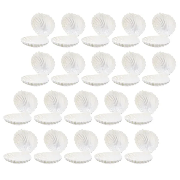 20 Pcs Candy Box Gift Packages Boxes Party Favor Containers Shell Tabletop Decor Sea Holder Pp Plastic Seashell 4