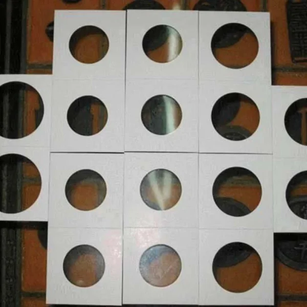 50pcs/Box Coin Paper Clip Coin Collection Album 23-40mm Sizes Money Penny Protective Storage Case Stamp Coin Holders Cover 6