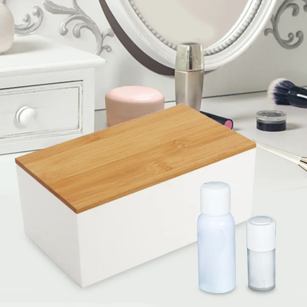 Desk Organizer Multipurpose Durable Sundries Storage Makeup Organizer Box for Dresser Desktop Vanity Countertop Bathroom 4