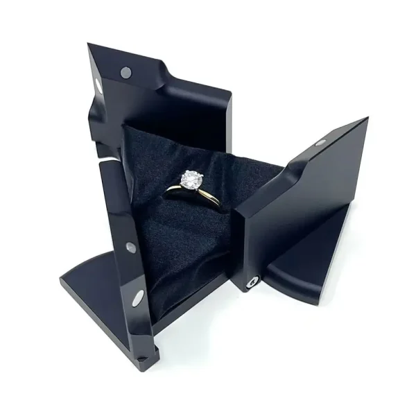 Gifts Rotating Kinetic Energy Ring Box Portable Cool Jewelry Storage Display Hold Cube Boxes Jewelry Storage Box 4