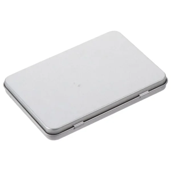 1/2PCS Metal Rectangular Storage Box Metal Empty Container with Lid Iron Watercolor Jewelry Pills Candy Storage Box 1