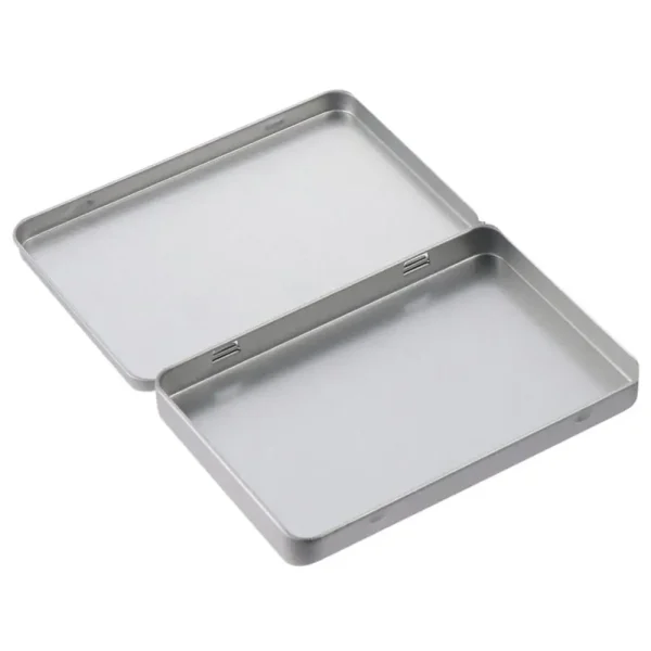 1/2PCS Metal Rectangular Storage Box Metal Empty Container with Lid Iron Watercolor Jewelry Pills Candy Storage Box 2
