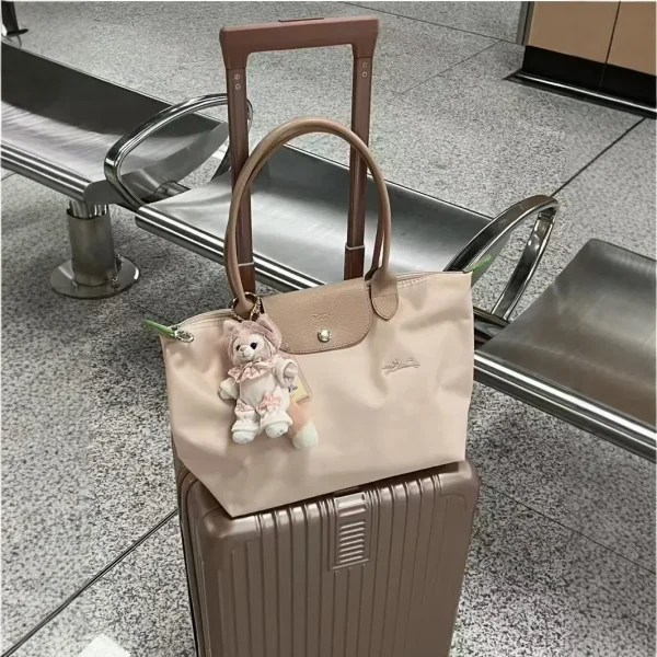 Long handled single shoulder handbag, Longxiang handbag, dumpling bag, crossbody bag, commuter women's bag. 3