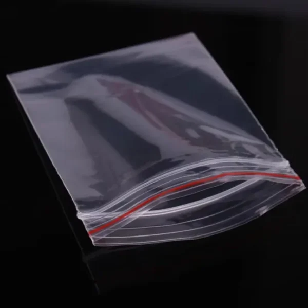 50micron 100pcs/pack High Clear PE Zip Lock Bags Reclosable Plastic Sugar Candy Dried Fruits Powder Books Gifts Cookies Pouches 3
