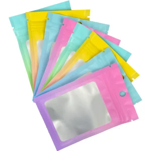 100pcs,Mini Transparent Jewelry Packing Bag,Resealable Ziplock Packaging Bags Nail Accessories Packaging Bags For Small Business 1