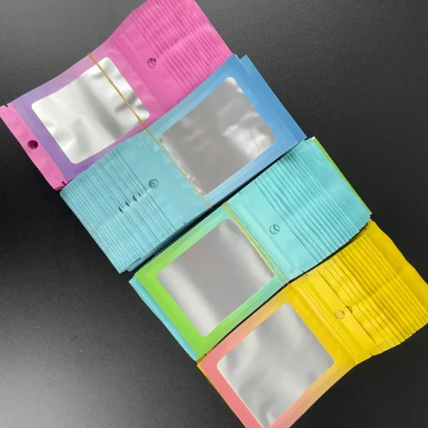 100pcs,Mini Transparent Jewelry Packing Bag,Resealable Ziplock Packaging Bags Nail Accessories Packaging Bags For Small Business 3