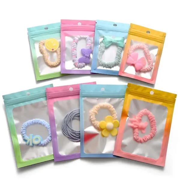 100pcs,Mini Transparent Jewelry Packing Bag,Resealable Ziplock Packaging Bags Nail Accessories Packaging Bags For Small Business 4
