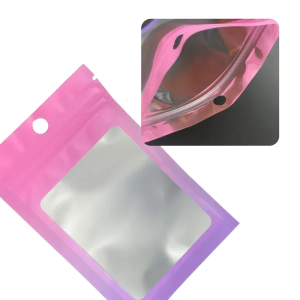 100pcs,Mini Transparent Jewelry Packing Bag,Resealable Ziplock Packaging Bags Nail Accessories Packaging Bags For Small Business 5