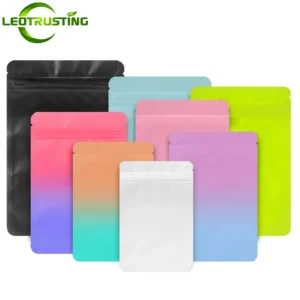 100PCS Flat Aluminum Foil Ziplock Packaging Bag DIY Matcha Cocoa Matte Snack Coffee Sugar Spice Cereals Gifts Storage Pouches 1