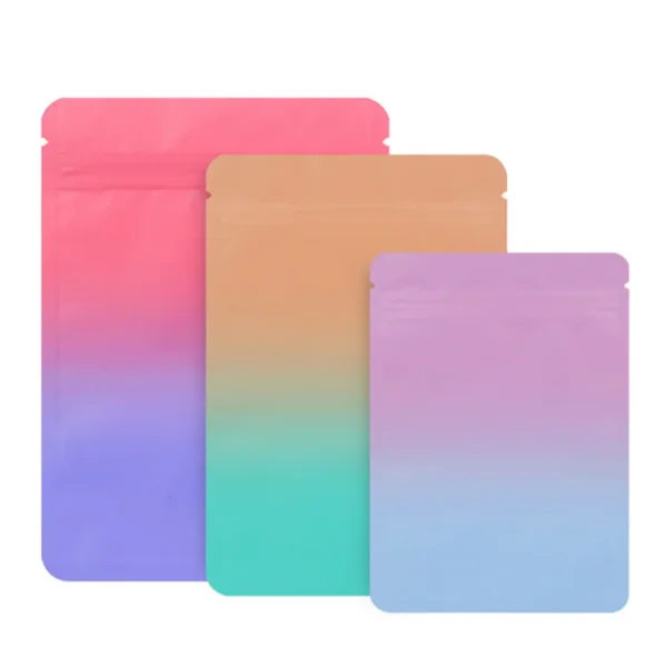 100PCS Flat Aluminum Foil Ziplock Packaging Bag DIY Matcha Cocoa Matte Snack Coffee Sugar Spice Cereals Gifts Storage Pouches 4
