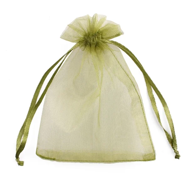 50Pcs/lot 7x9 9x12 10x15 13x18CM Organza Bags Jewelry Bag Wedding Party Decoration Drawable Bags Gift Pouches Jewelry Packaging 5