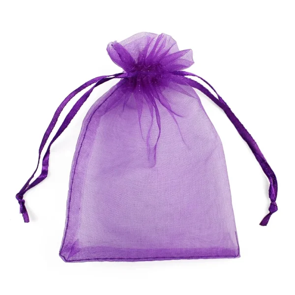 50Pcs/lot 7x9 9x12 10x15 13x18CM Organza Bags Jewelry Bag Wedding Party Decoration Drawable Bags Gift Pouches Jewelry Packaging 6