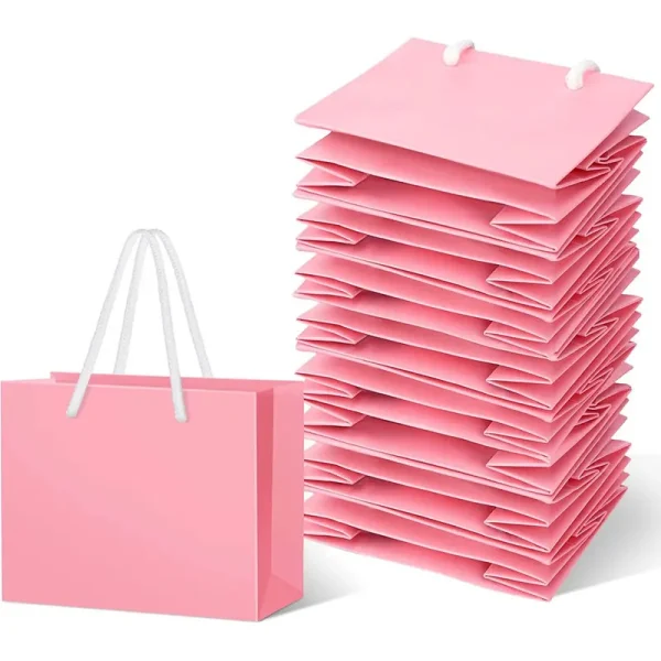 8/12pcs Mini Gift Wrap Paper Bags With Handles For Birthday Gifts,Weddings,Party Favors,Graduation, Holidays, Celebrations 3