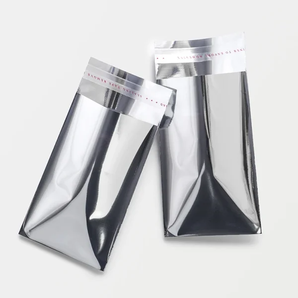 100pcs aluminum foil silver self-adhesive self-sealing packaging bags, documents, postcards, small business batch packaging bags 3