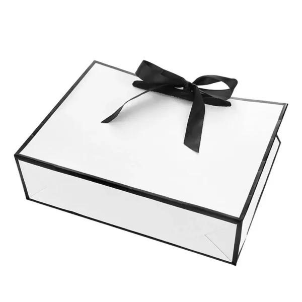 Multi-size Handhold Shopping Bag White&Black Gift Bag Large Capacity Luxury High-quality Packaging Bag 5