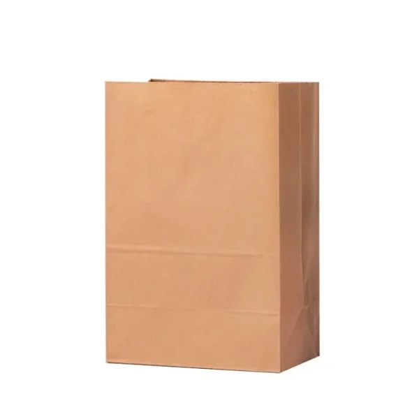 New Brown Kraft Paper Bag Square Bottom Biscuit Candy Food Cookie Bread Snacks Grocery Packaging Bucket Gift Takeaway Bag 6