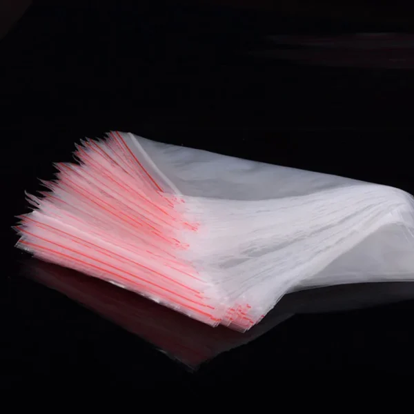100PCS High Clear Small Plastic Gifts Jewelry Ziplock Bag DIY Snack Powder Hardware Bracelets Candy Spice Trial Gift Pouches 5
