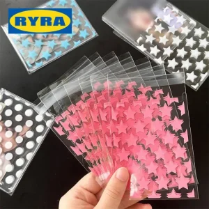 10/50Pcs Opp Plastic Bag Self Adhesive Transparent Plastic Bags Beads Jewelry Storage Packaging Gift Bag Kpop Small Card Holder 1