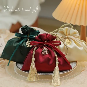 Velvet Silk Bag Gift Candy Drawstring Pouches Wedding Guest Gift Packing Bags Party Jewelry Organizer Chocolate Candy Bags Suppl 1
