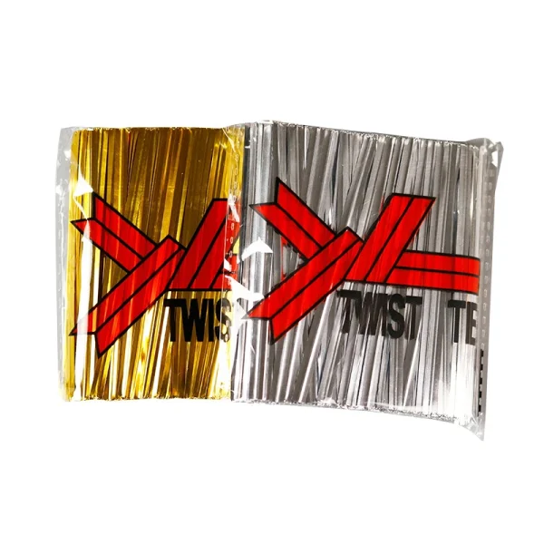 6/8/10cm 800pcs Metallic Twist Ties Wire Sealing Wire For Plastic Lollipop Candy Bag Pack Sealing Steel Baking Wrapping Ligation 1