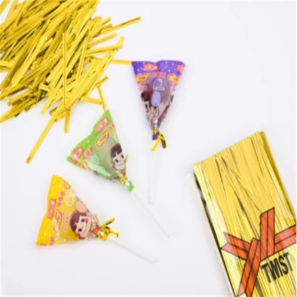 6/8/10cm 800pcs Metallic Twist Ties Wire Sealing Wire For Plastic Lollipop Candy Bag Pack Sealing Steel Baking Wrapping Ligation 5