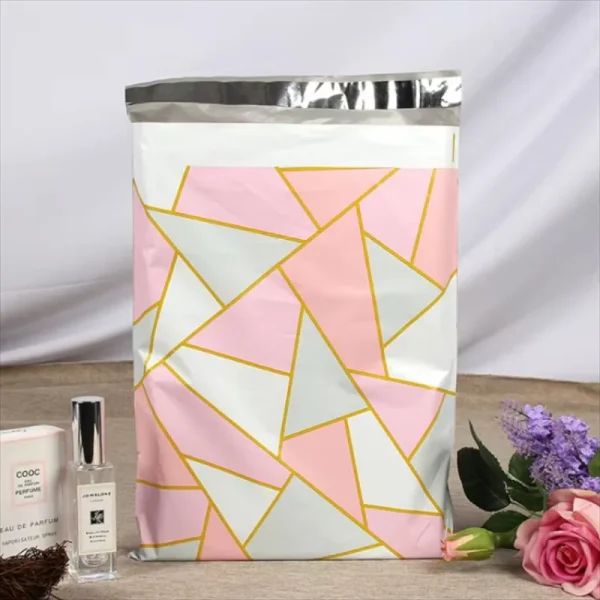 10/100PCS Poly Mailer Adhesive Envelope Courier Print Bag DIY Lady Panties Dress T-shirt Wedding Xmas Gift Box Packaging Pouches 3