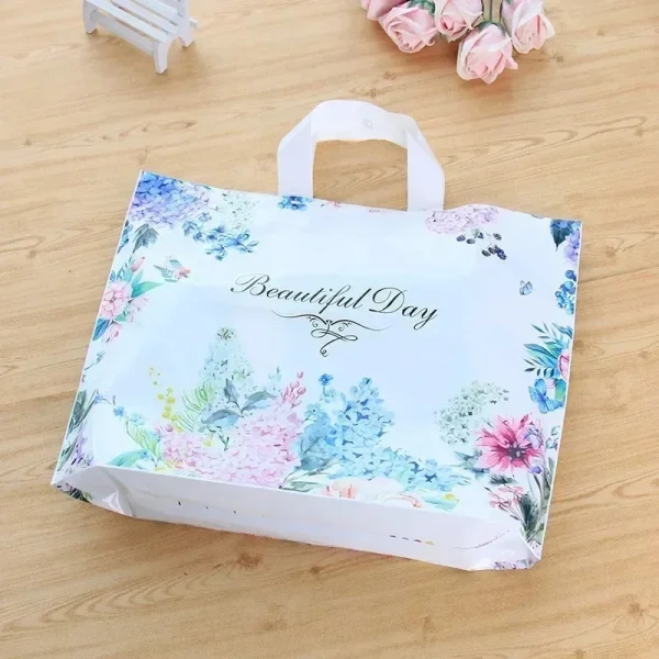 50pcs Christmas Party Thank You Gift Bag Wedding Birthday Gift Plastic Packaging Bag Decoration Small Business Packaging Bags 5
